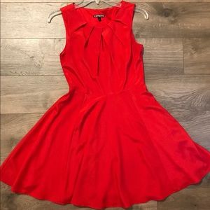 Red cocktail dress